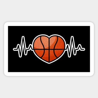 Basketball Heartbeat Magnet